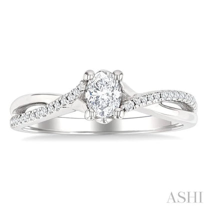 Oval Shape Diamond Engagement Ring