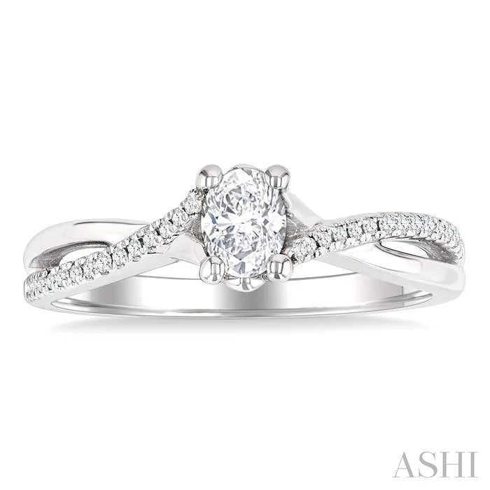 Oval Shape Diamond Engagement Ring