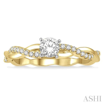 Round Shape Diamond Engagement Ring