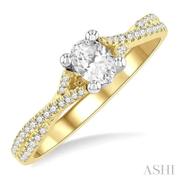 Oval Shape Diamond Engagement Ring