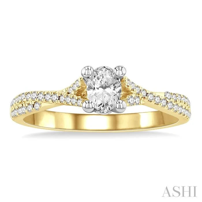 Oval Shape Diamond Engagement Ring
