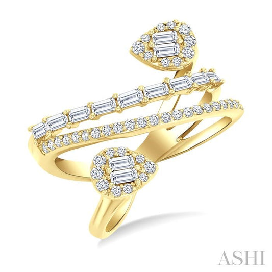 Pear Shape Fusion Diamond Fashion Ring