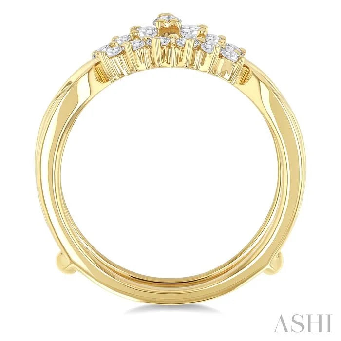 Chevron Diamond Insert Ring