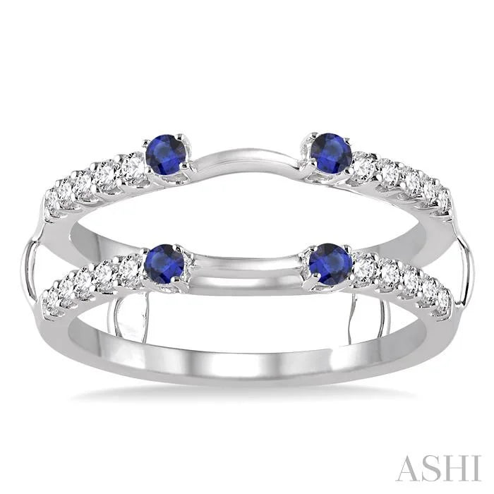 Gemstone & Diamond Insert Ring