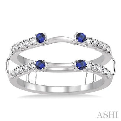 Gemstone & Diamond Insert Ring