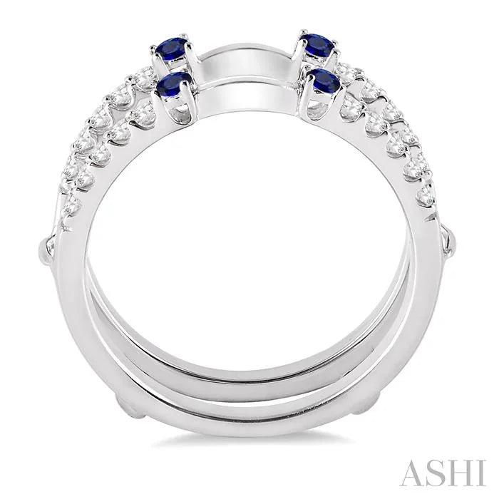 Gemstone & Diamond Insert Ring