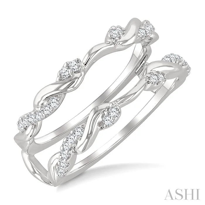 Twisted Diamond Insert Ring