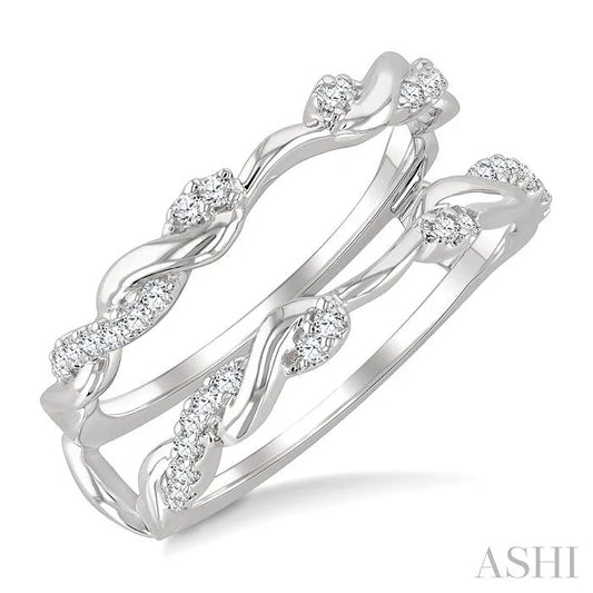 Twisted Diamond Insert Ring
