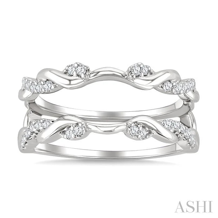 Twisted Diamond Insert Ring