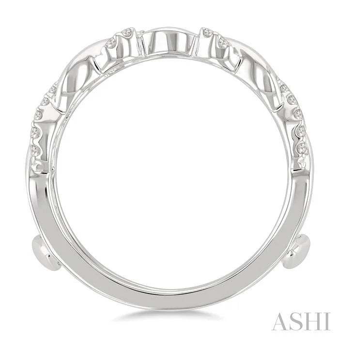 Twisted Diamond Insert Ring