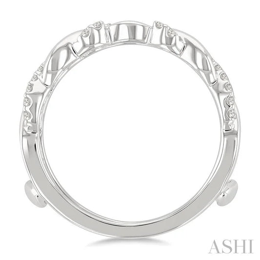 Twisted Diamond Insert Ring