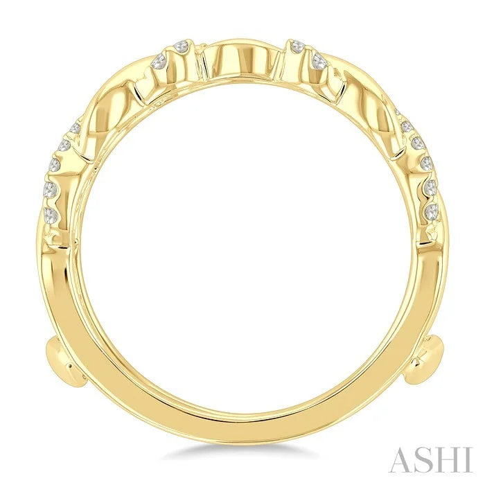 Twisted Diamond Insert Ring