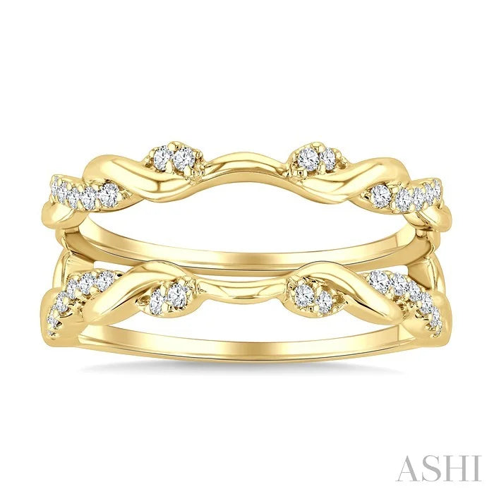 Twisted Diamond Insert Ring