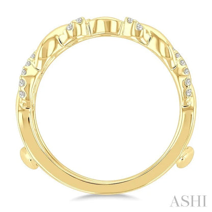 Twisted Diamond Insert Ring