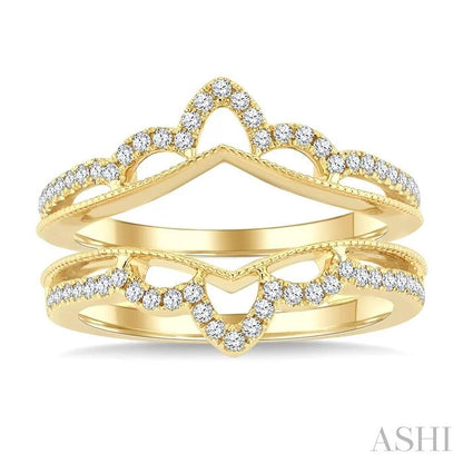 Chevron Diamond Insert Ring