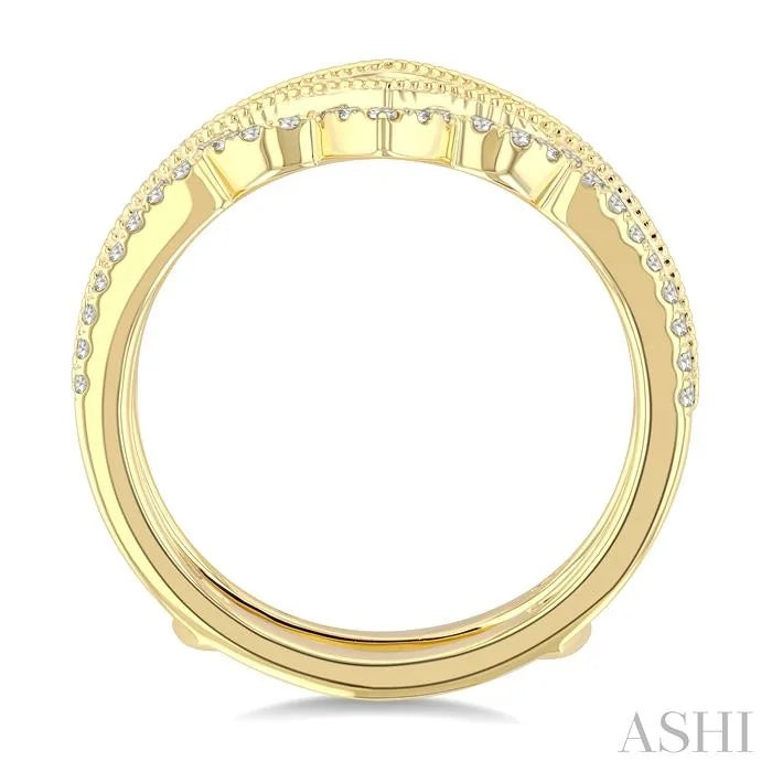 Chevron Diamond Insert Ring