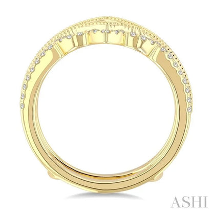 Chevron Diamond Insert Ring