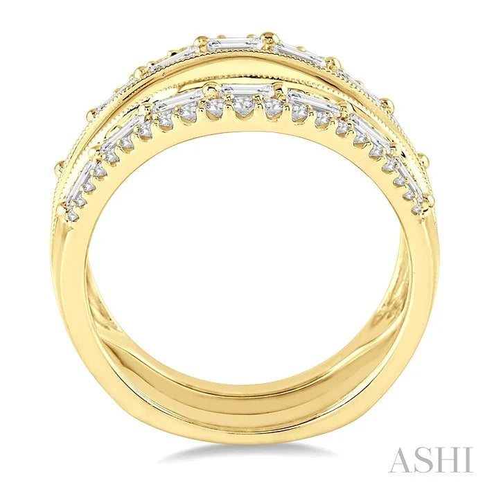 Baguette Diamond Insert Ring
