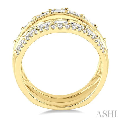 Baguette Diamond Insert Ring