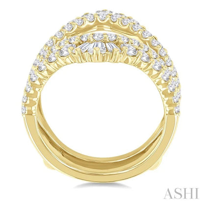 Baguette Diamond Insert Ring