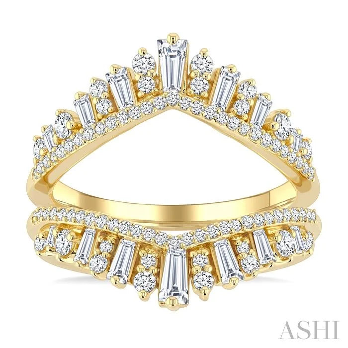 Baguette Diamond Insert Ring