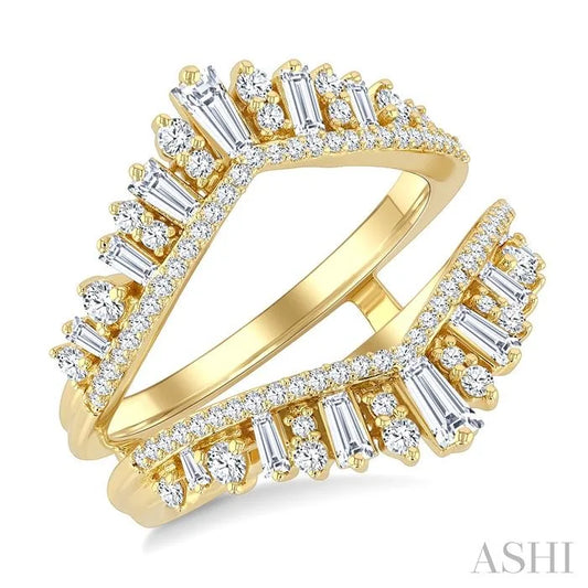 Baguette Diamond Insert Ring