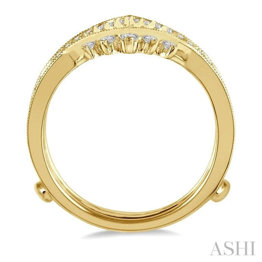 Chevron Diamond Insert Ring