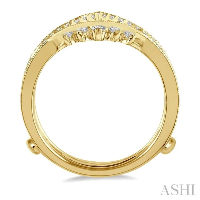 Chevron Diamond Insert Ring