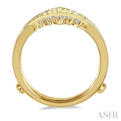 Chevron Diamond Insert Ring