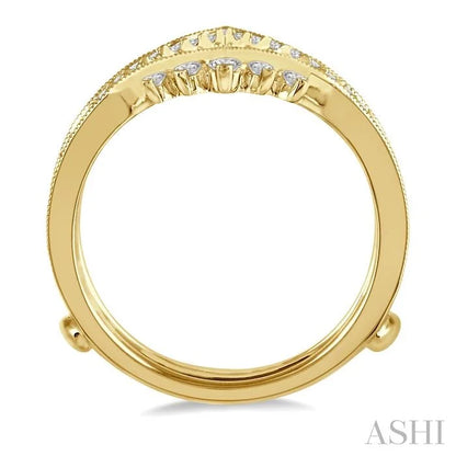 Chevron Diamond Insert Ring
