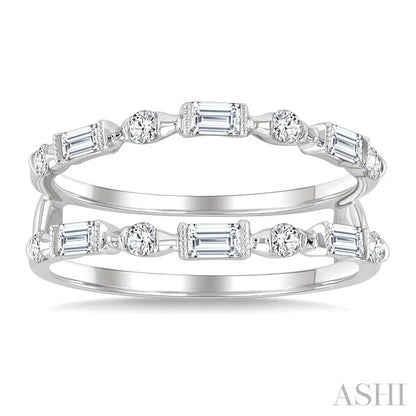 Baguette Diamond Insert Ring