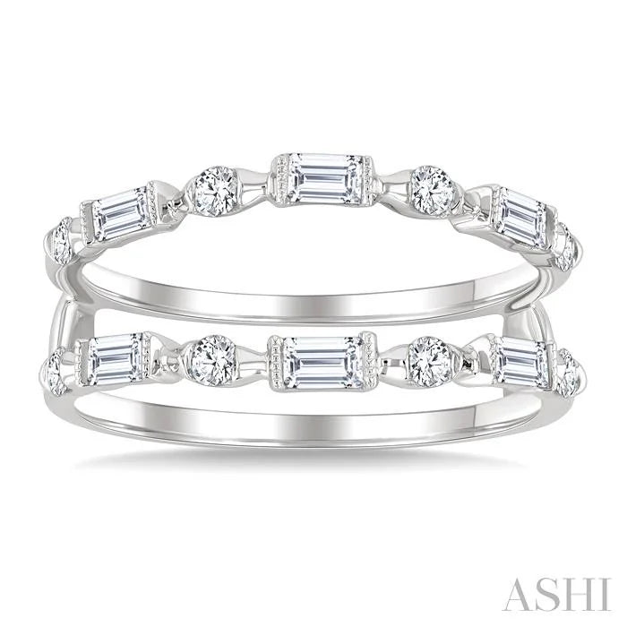 Baguette Diamond Insert Ring