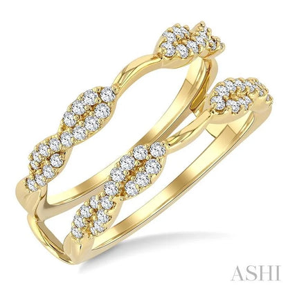Twisted Diamond Insert Ring