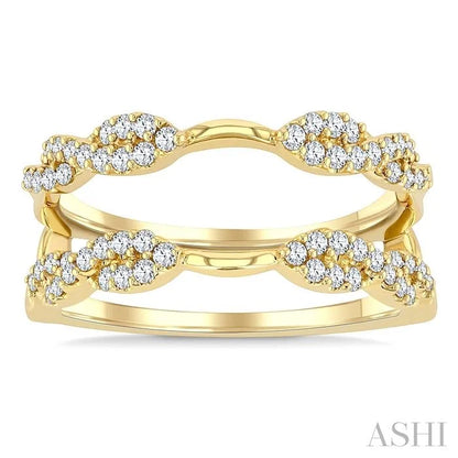Twisted Diamond Insert Ring