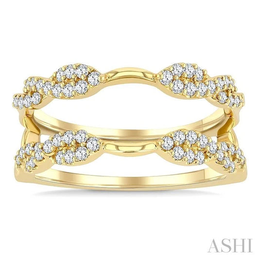 Twisted Diamond Insert Ring