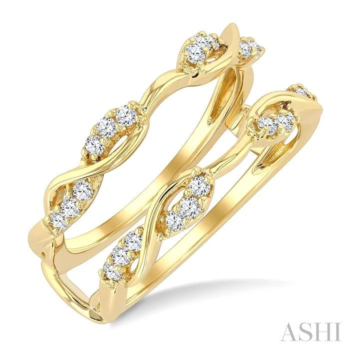 Twisted Diamond Insert Ring