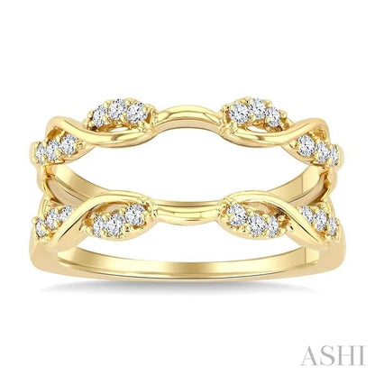 Twisted Diamond Insert Ring