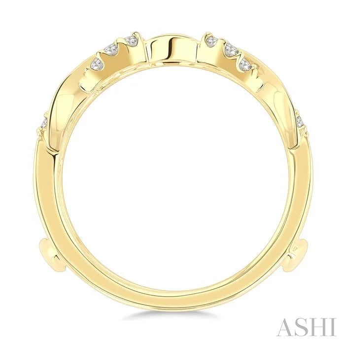 Twisted Diamond Insert Ring