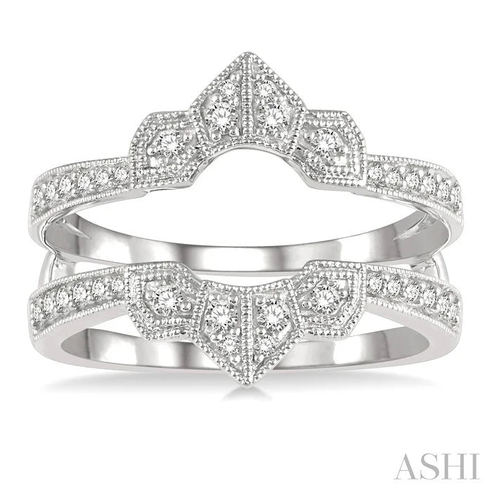 Chevron Diamond Insert Ring