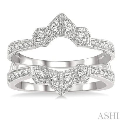Chevron Diamond Insert Ring