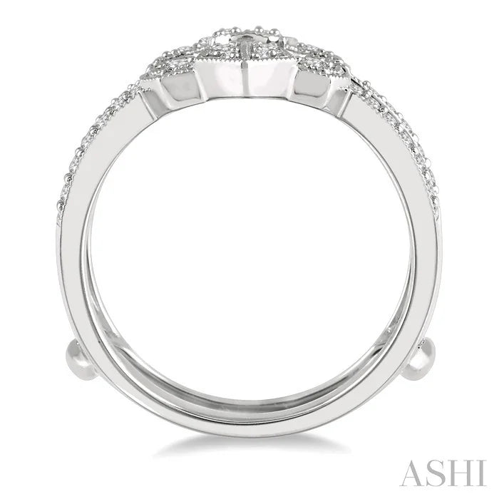 Chevron Diamond Insert Ring