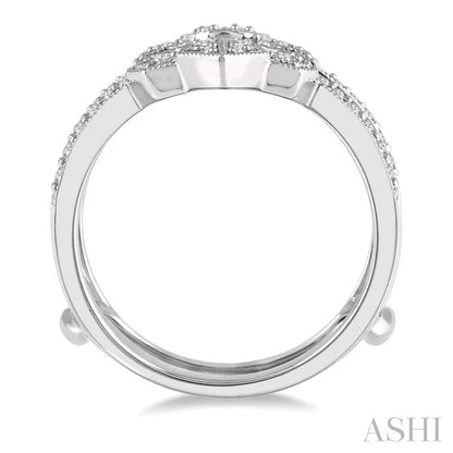 Chevron Diamond Insert Ring