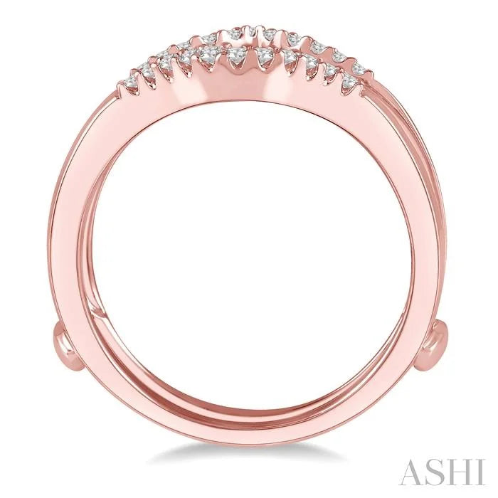 Chevron Baguette Diamond Insert Ring