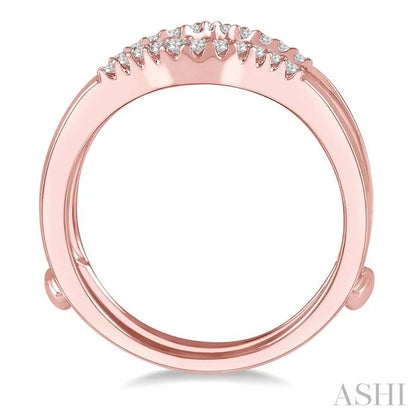 Chevron Baguette Diamond Insert Ring