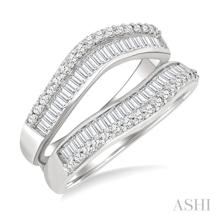 Baguette Diamond Insert Ring