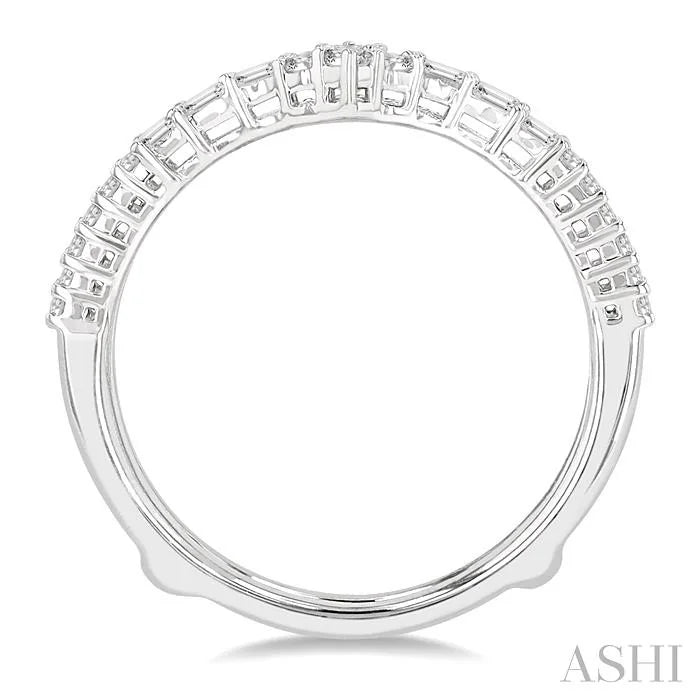 Chevron Baguette Diamond Insert Ring