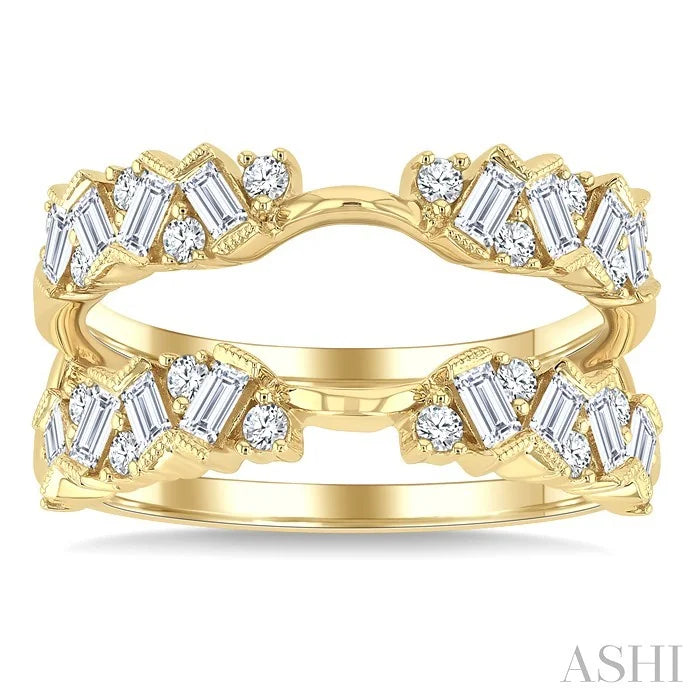 Zig-Zag Diamond Insert Ring