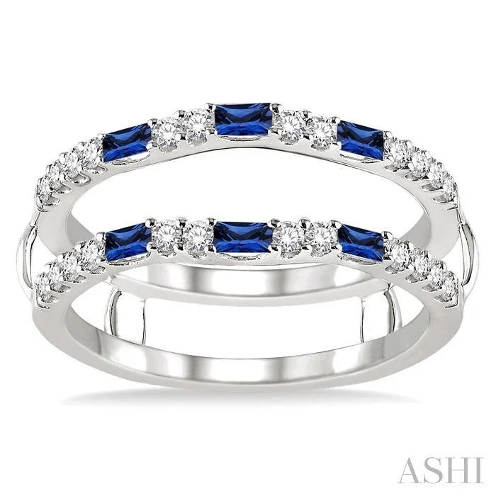 Gemstone & Diamond Insert Ring