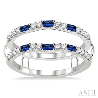 Gemstone & Diamond Insert Ring