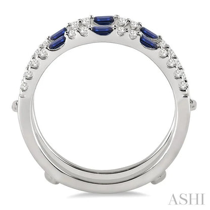 Gemstone & Diamond Insert Ring